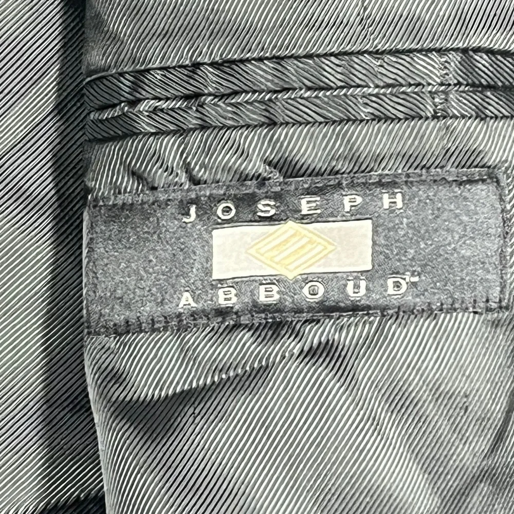 Joseph Abboud Slim Fit Two Button 100% Wool‎ Blazer Mens 40R Grey Sport Coat
